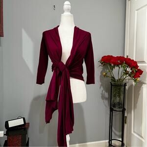 NEW Banana Republic Silk Cashmere Draped Multi Way Statement Tie Wrap XS NWT